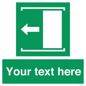 Custom Slide to Open Sign